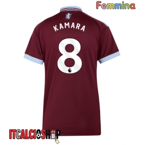 Aston Villa Boubacar Kamara #8 Prima Maglia Femmina 2026-27 Manica Corta Aston Villa Boubacar Kamara #8 Prima Maglia Femmina 2026-27 Manica Corta